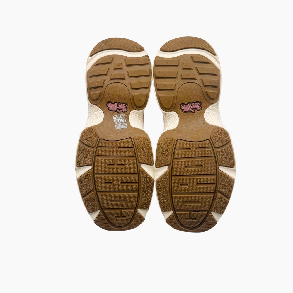 Coach C152 Sig Tech Runner Sneakers Light Khaki Pink G5057 Womens 5.5 B - Picture 6 of 7